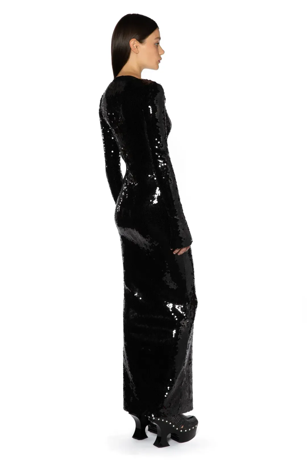 16ARLINGTON Solaria Sequin Midi Dress Sequins Size 12 for rent on The Volte - main image