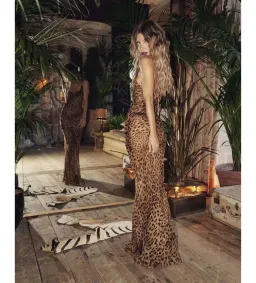 Rat & Boa Valentina Dress in Leopard Print Size UK 12 for rent on The Volte - image 3