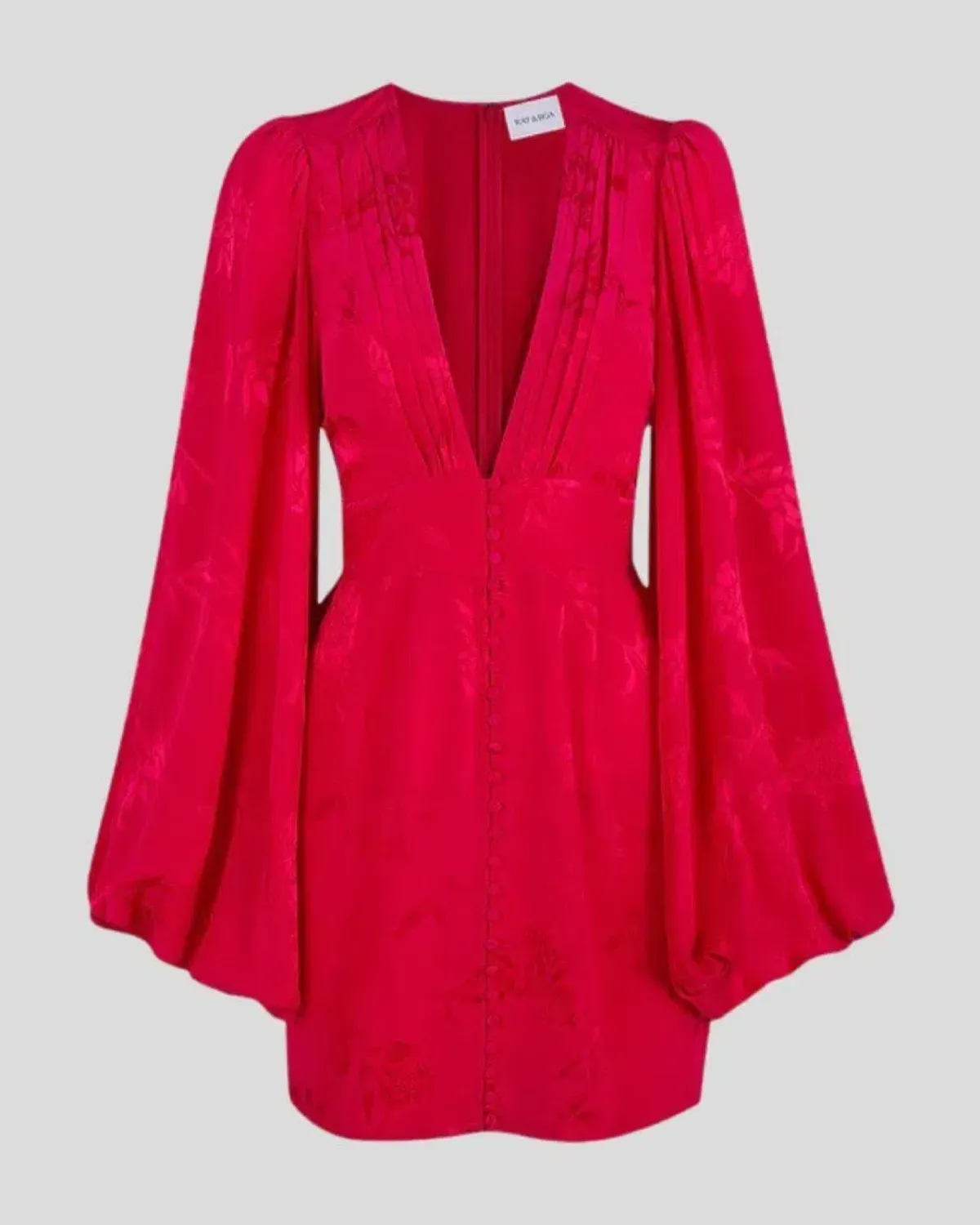 Rat & Boa Isabella Mini Dress Red Size UK 12 - Image 3