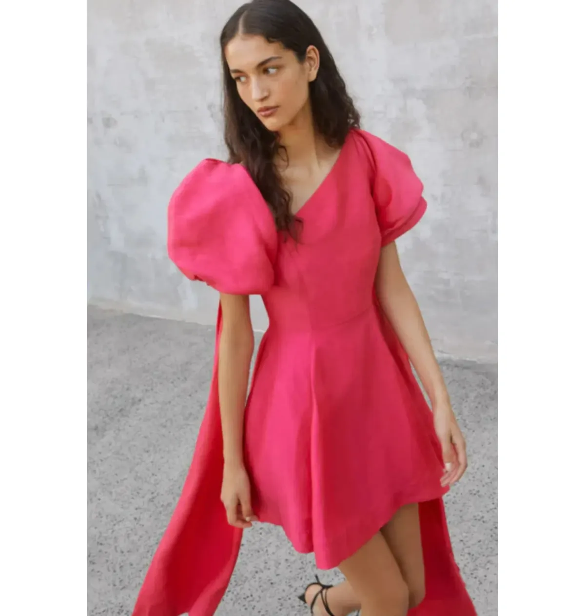 Aje Rista Mini Dress Bougainvillea Red Size UK 12 - Image 4