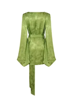 Rat & Boa Harlequin Mini Dress Cypress Green Size M / UK 10 for rent on The Volte - image 5