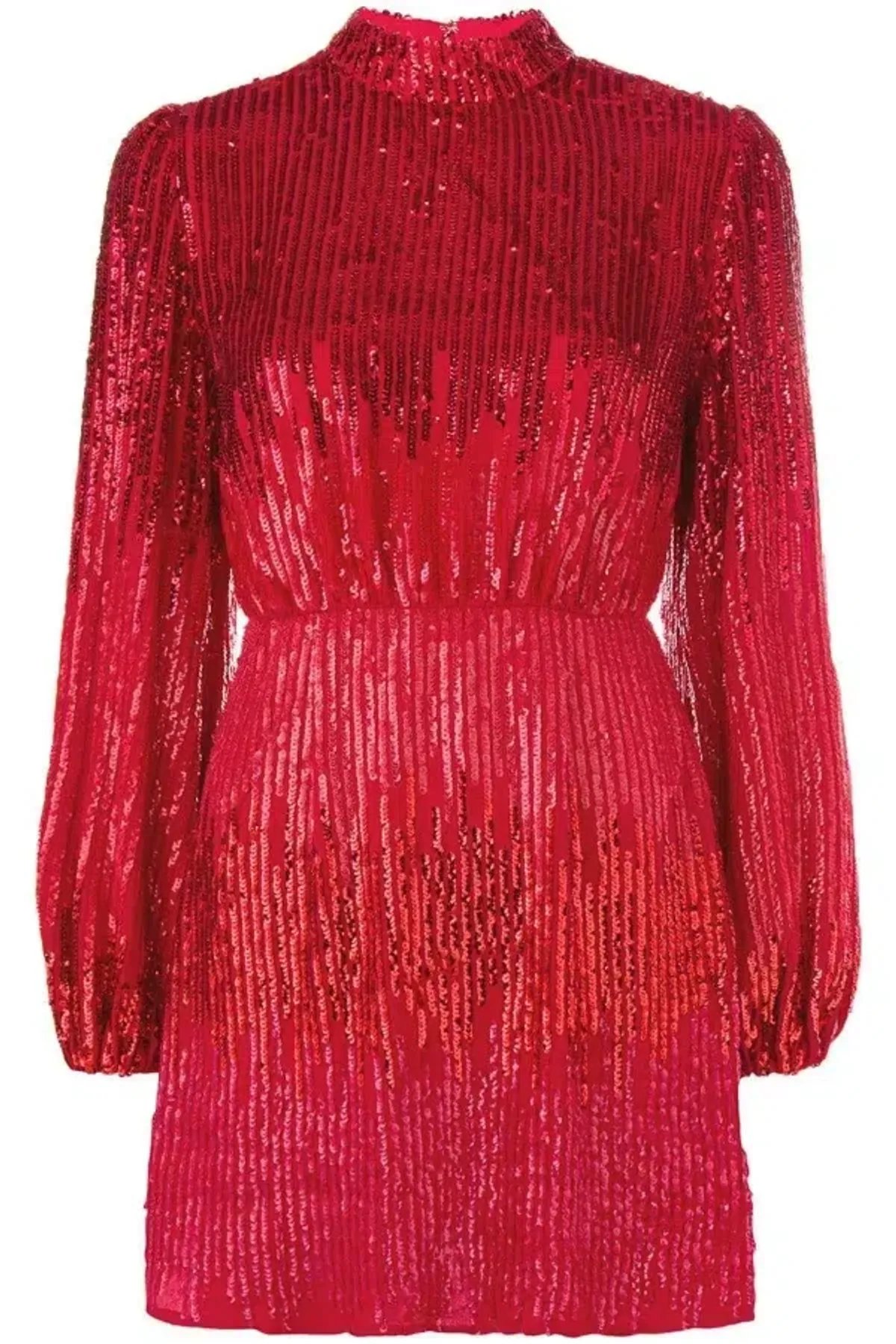 RIXO Samantha Mini Dress Red Size UK 10 - Image 3