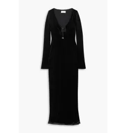 16Arlington Solaria Velvet Gown Black Size UK 10 for rent on The Volte - image 3