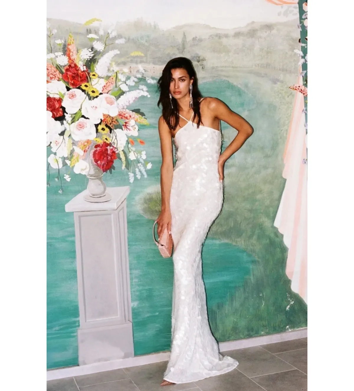 Rat & Boa Emmanuella Dress White Sequin Size M/UK 10 - Image 1