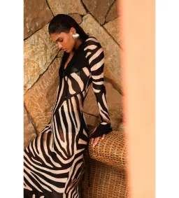 Rat & Boa Sabine Zebra Dress Print Size 8 for rent on The Volte - image 2
