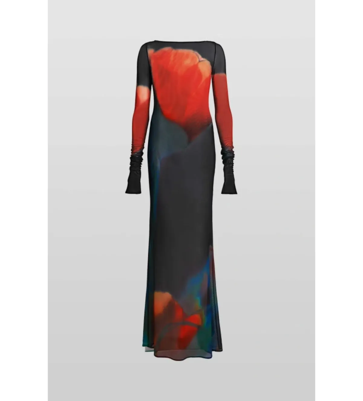 Rat & Boa Juniper Mesh Dress Tulip Print Size 8 - Image 3