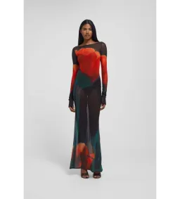 Rat & Boa Juniper Mesh Dress Tulip Print Size 8 for rent on The Volte - image 1