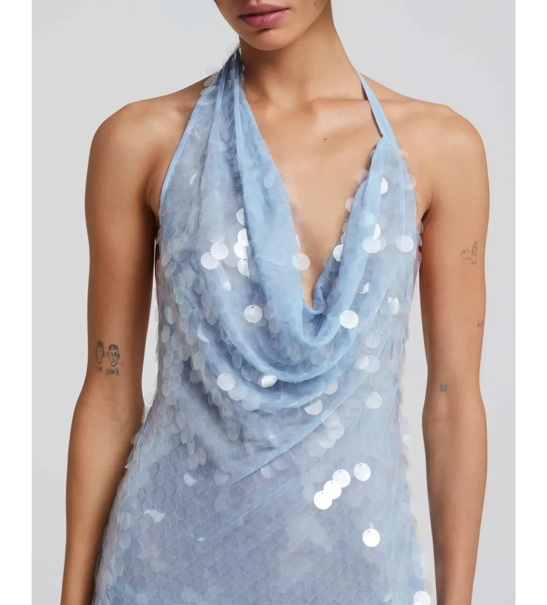 Rat & Boa Anais Dress Blue Sequin Size 8 for rent on The Volte - main image
