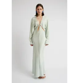 Christopher Esber Triquetra Silk Dress Mint Size UK 10 for rent on The Volte - image 1
