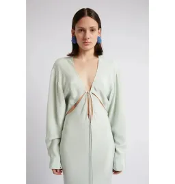 Christopher Esber Triquetra Silk Dress Mint Size UK 10 for rent on The Volte - image 2