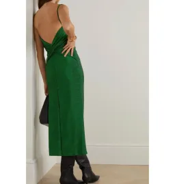 Reformation Breslin Dress Green Size UK 12 for rent on The Volte - image 4