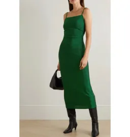 Reformation Breslin Dress Green Size UK 12 for rent on The Volte - image 3
