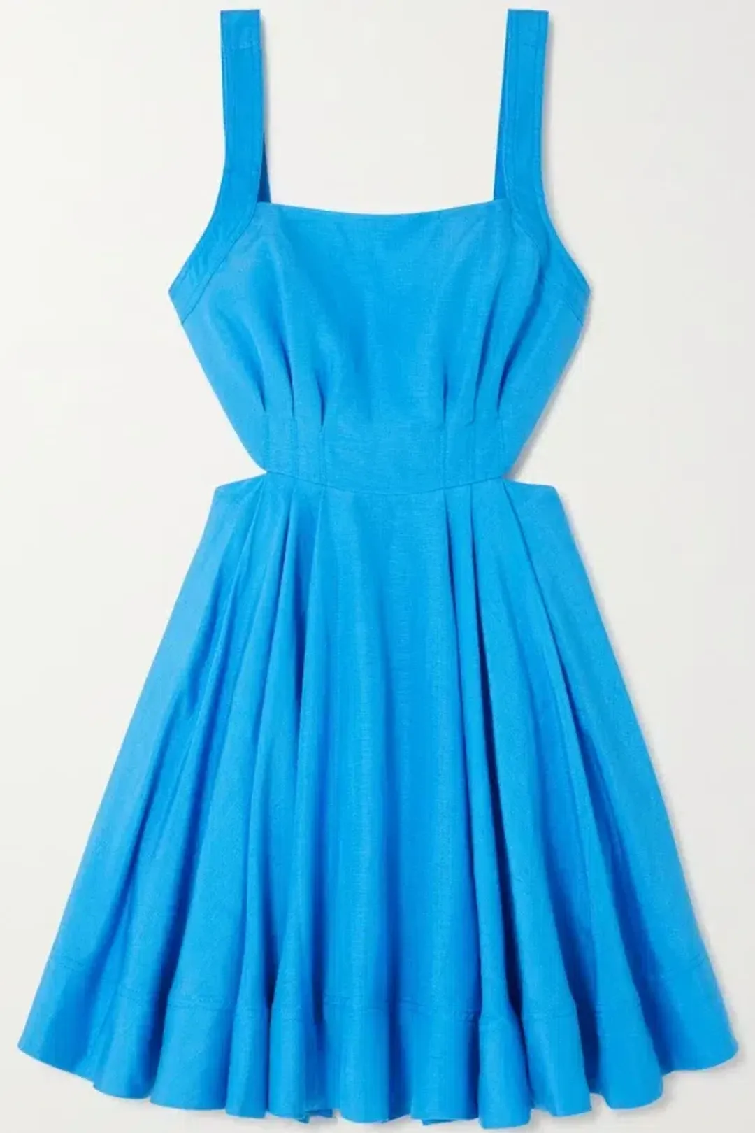 Aje Rent Clara Tie Back Mini Dress Blue Size UK 12 for rent on The Volte - main image