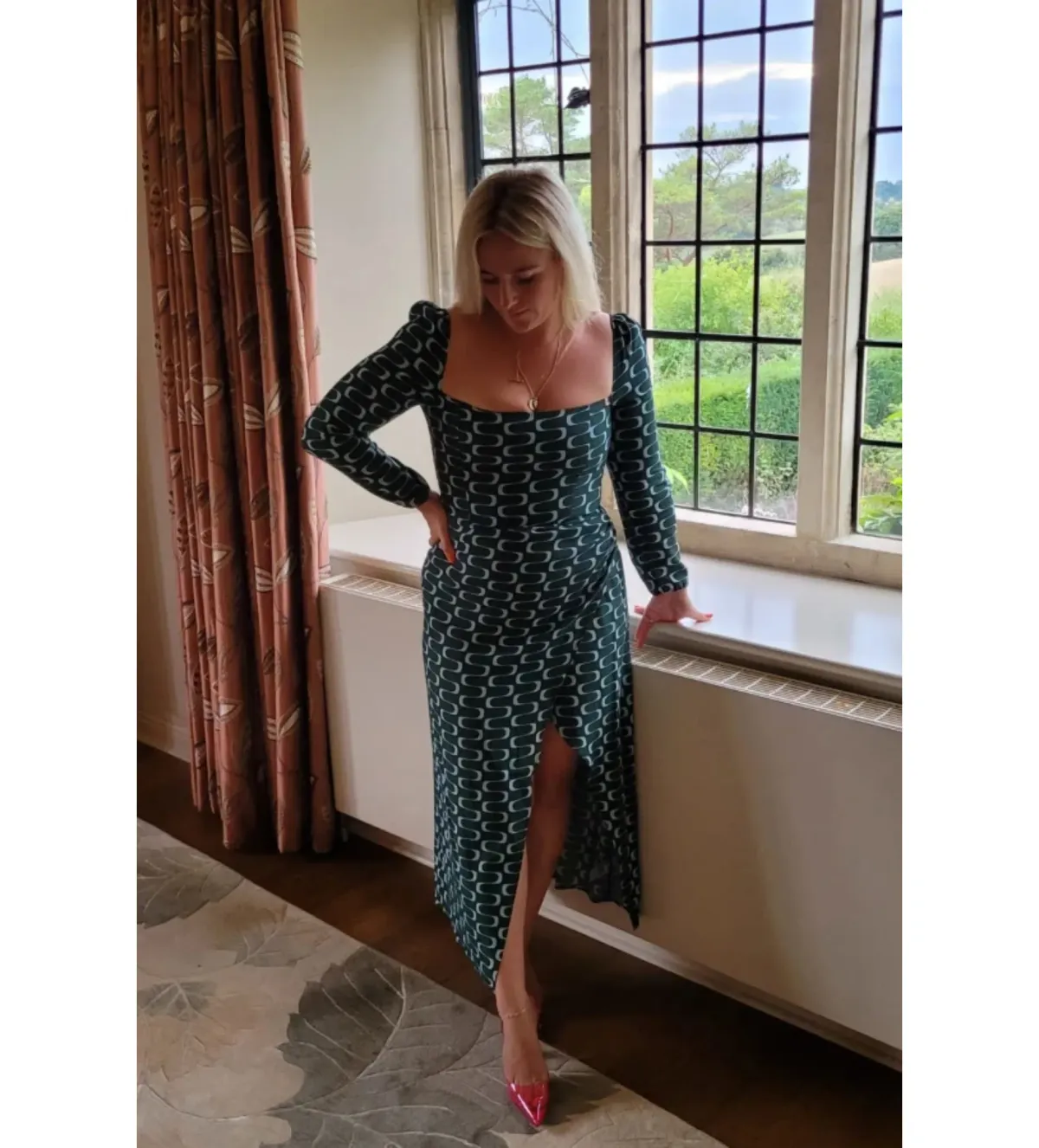 Reformation Hilda Dress in Venture Size UK 12 for rent on The Volte - main image