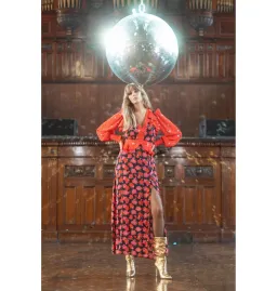 Queens Of Archive Chrissie NYC Dress Floral Size UK 10 for rent on The Volte - image 2