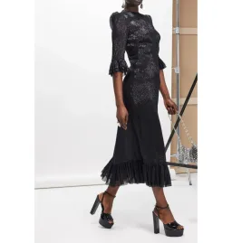 The Vampire’s Wife Falconetti Dress in Black Size UK 14 for rent on The Volte - image 1