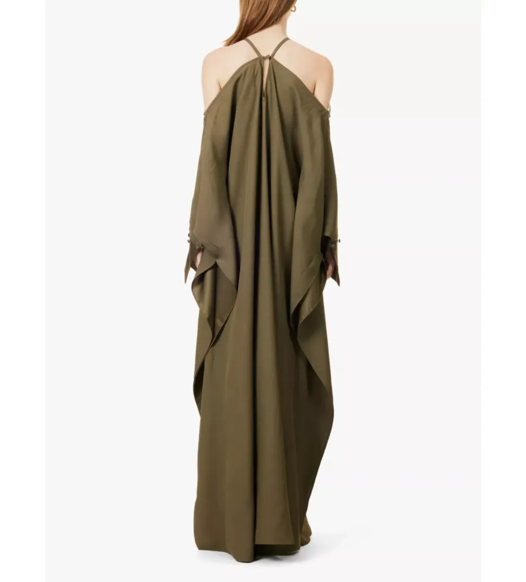 Taller Marmo Volturno Ring Cut Out Kaftan Green One Size for rent on The Volte - main image
