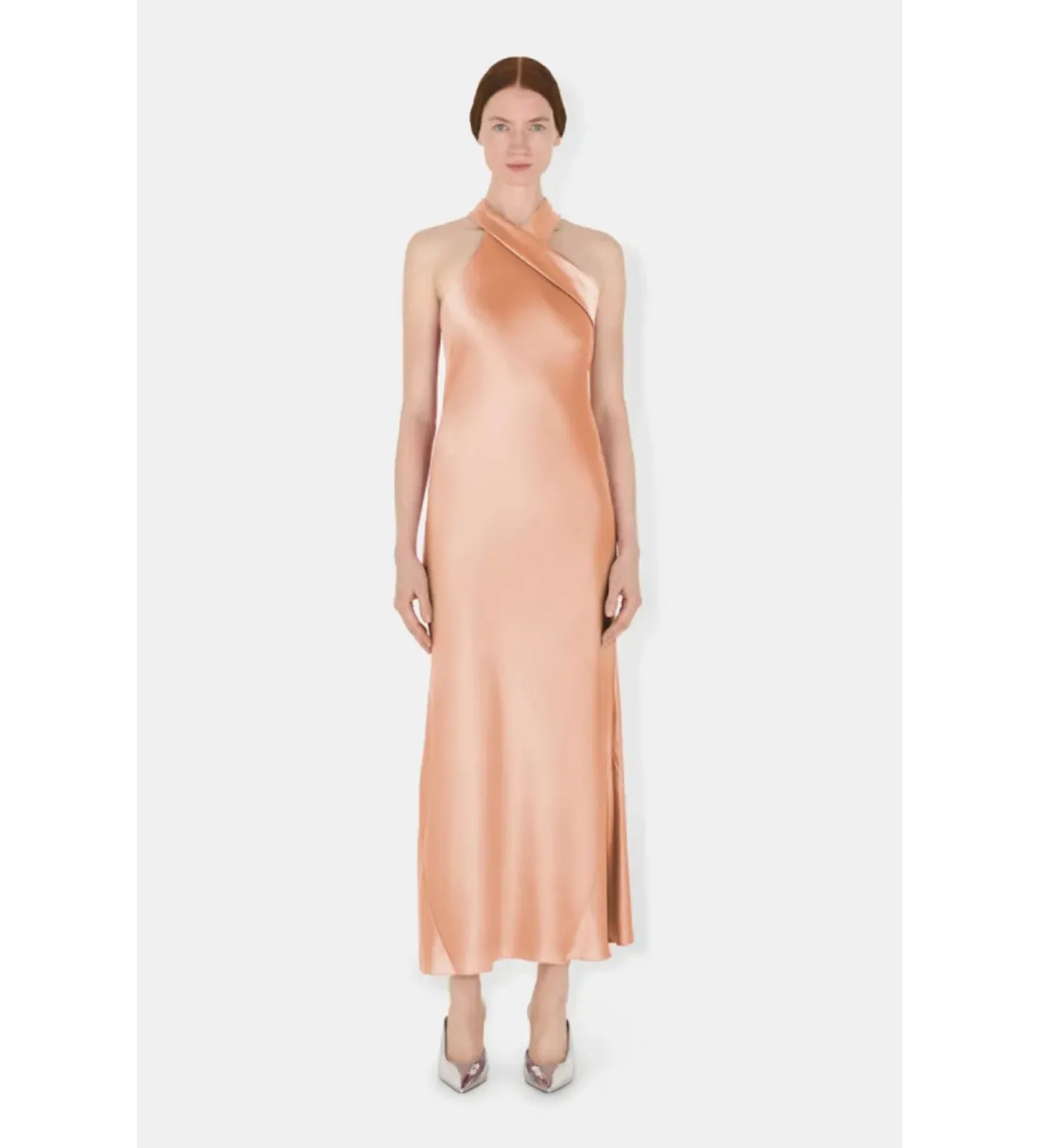 Galvan Rent Pandora Midi Dress Ballet Pink Size 10 - Image 1
