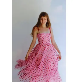 Lirika Matoshi Hearty Corset Dress Pink Size L / UK 12 for rent on The Volte - image 3