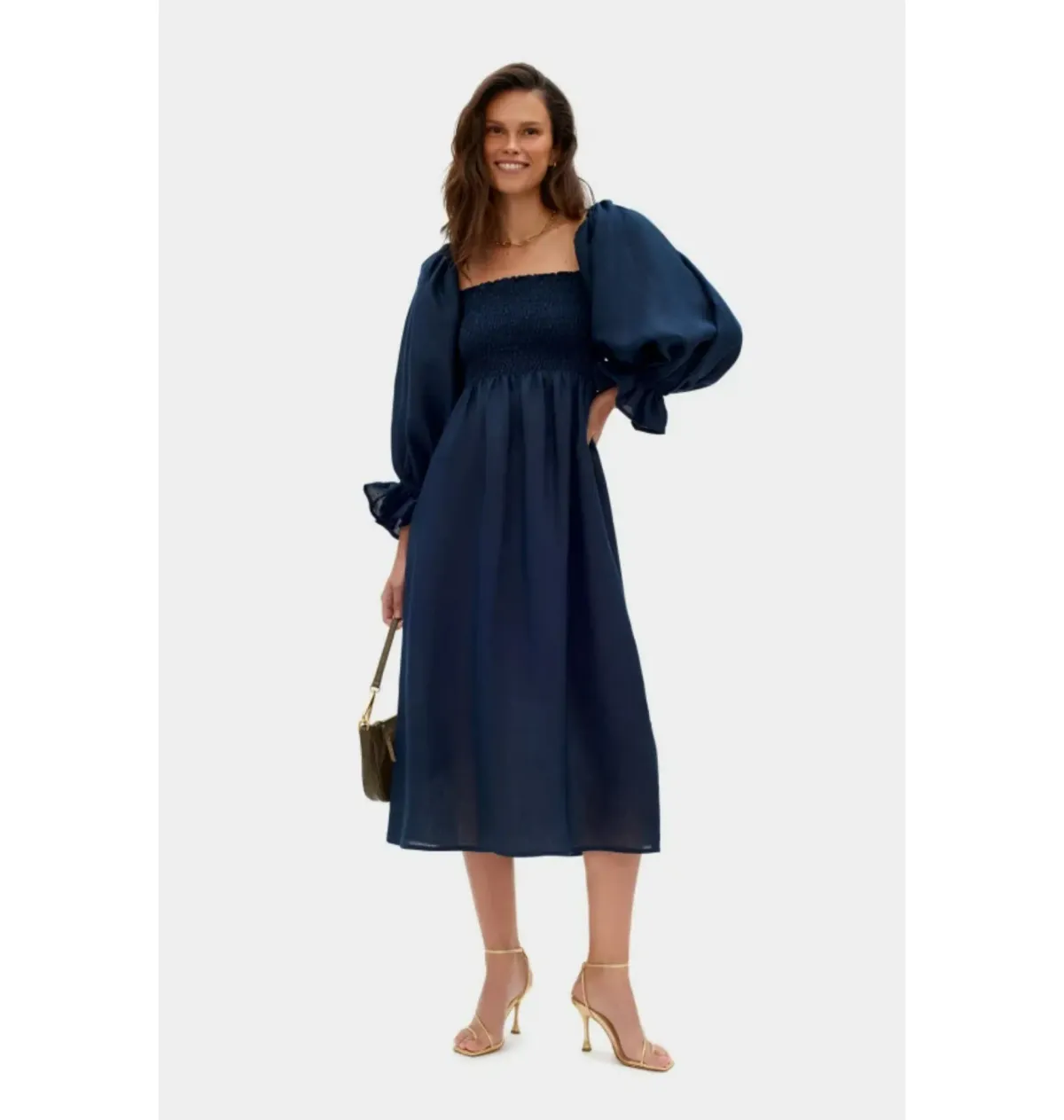 Sleeper Atlanta Dress in Navy Size S / UK 8 for rent on The Volte - main image