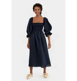 Sleeper Atlanta Dress in Navy Size S / UK 8 for rent on The Volte - image 4