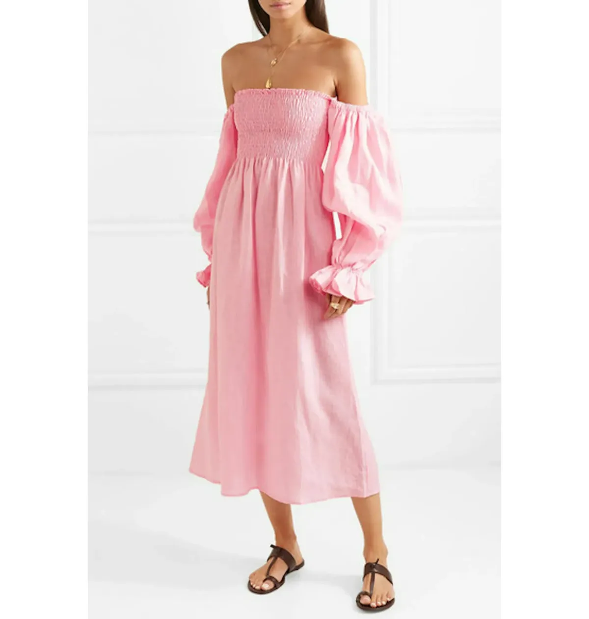 Sleeper Atlanta Dress in Pink Size UK 8 for rent on The Volte - main image