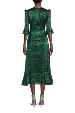 The Vampire's Wife The Falconetti Midi Dress Green Size UK 14 for rent on The Volte - image 4