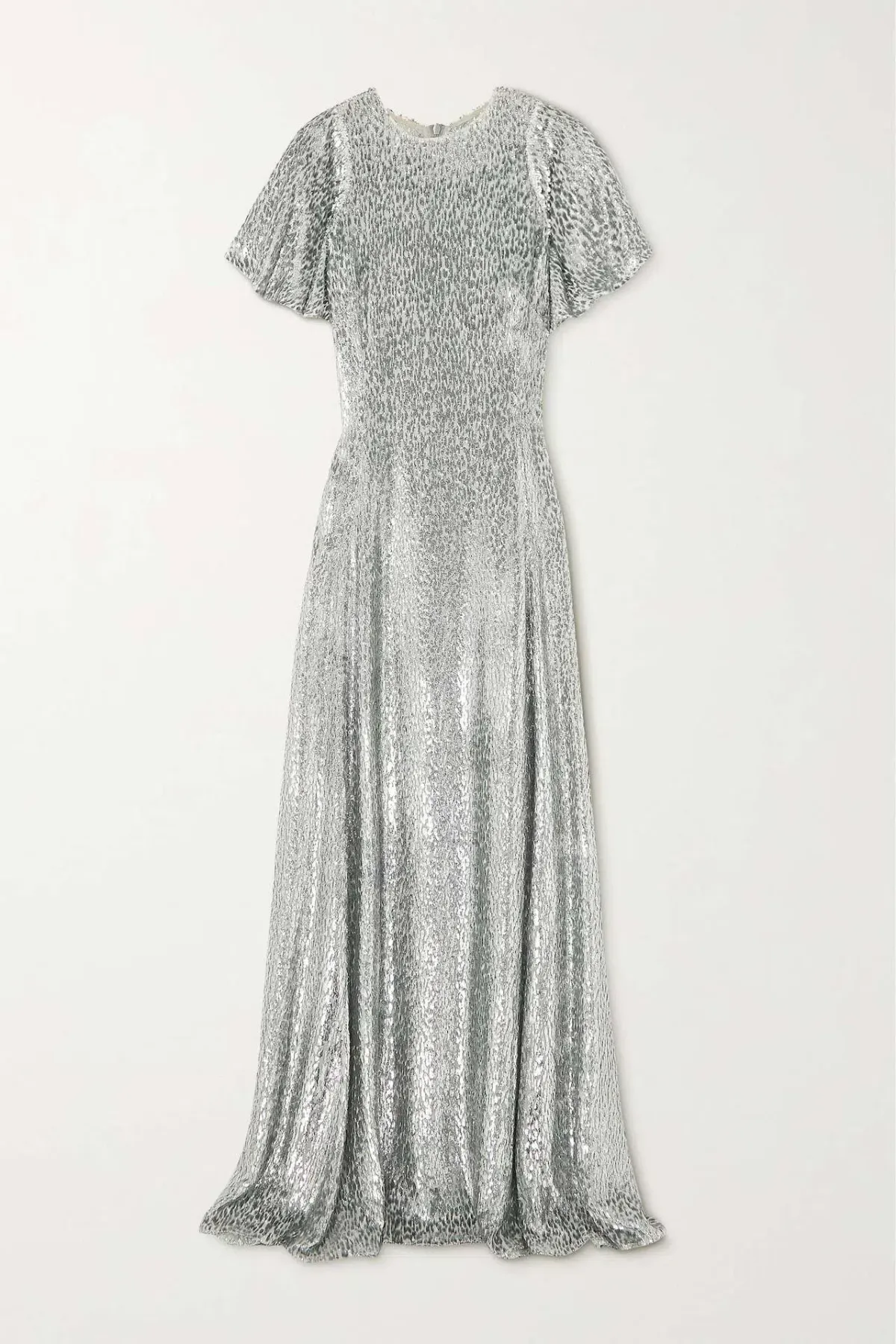 The Vampire's Wife Midnight Tremors Metallic Gown Silver Size UK 10 - Image 6