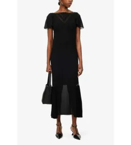 Reformation Domini Dress Black Size 8 for rent on The Volte - image 2