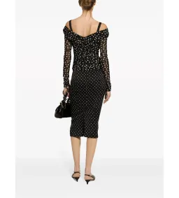 Dolce & Gabanna Polka Dot Pencil Skirt Size 42 / UK 10 for rent on The Volte - image 3