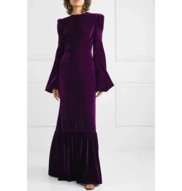 The Vampire’s Wife Amethyst Velvet Gown Deep Plum Size UK 12 for rent on The Volte - image 1