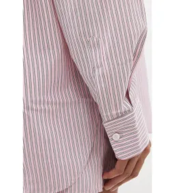 Frankie Shop Lui Striped Shirt and Shorts Pink Twill Size L/UK 12 for rent on The Volte - image 3