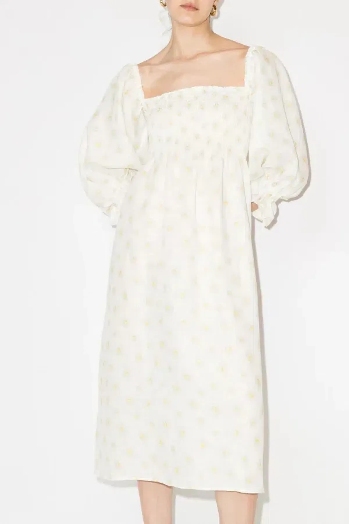 Sleeper Atlanta Daisy Midi Dress Floral Size S / UK 8 - Image 5