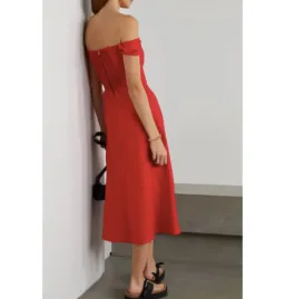 Reformation Bridgton Dress Red Size UK 10 for rent on The Volte - image 2