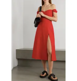 Reformation Bridgton Dress Red Size UK 10 for rent on The Volte - image 1