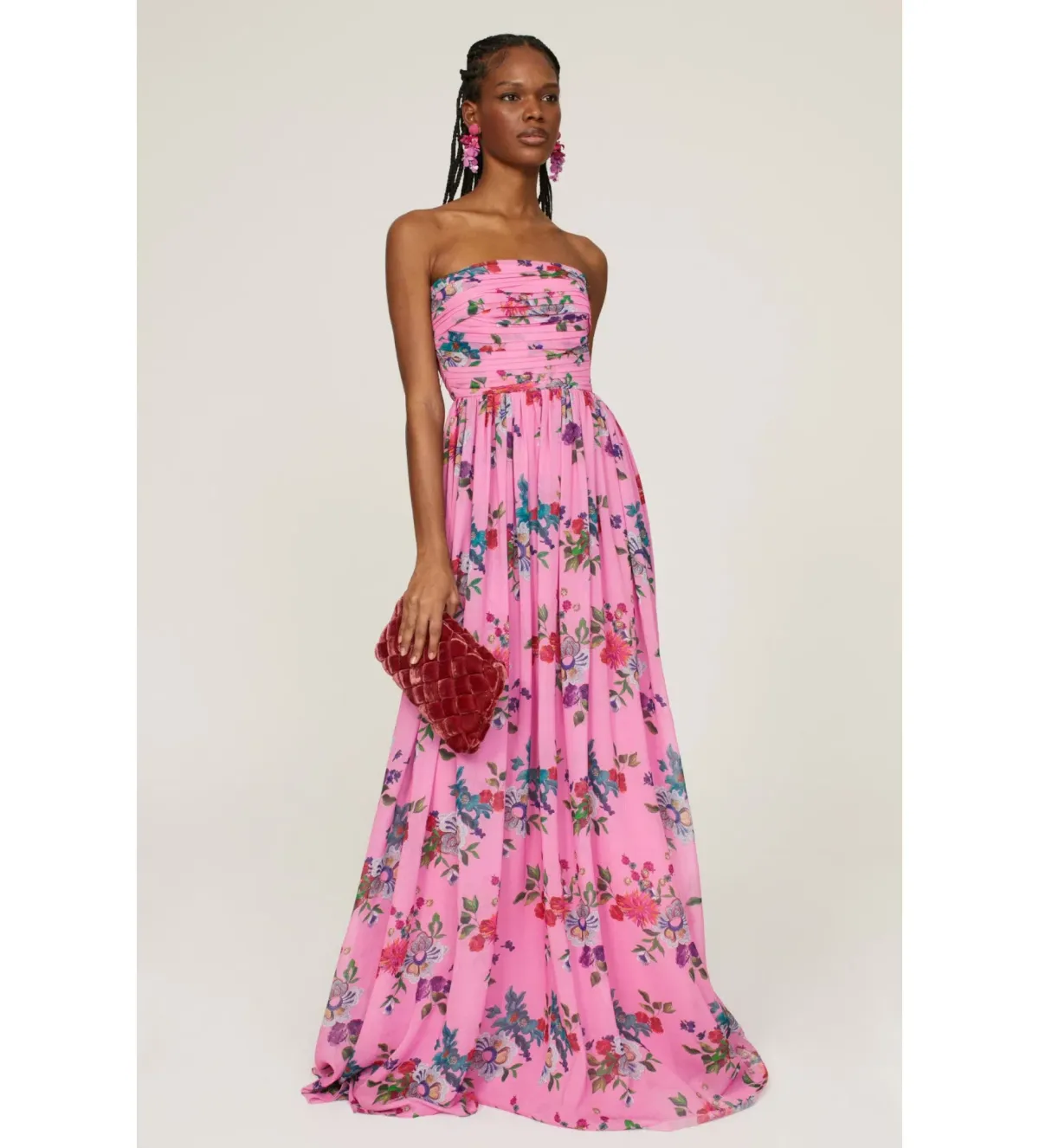 Sau Lee Camille Gown Floral Size 8 - Image 1