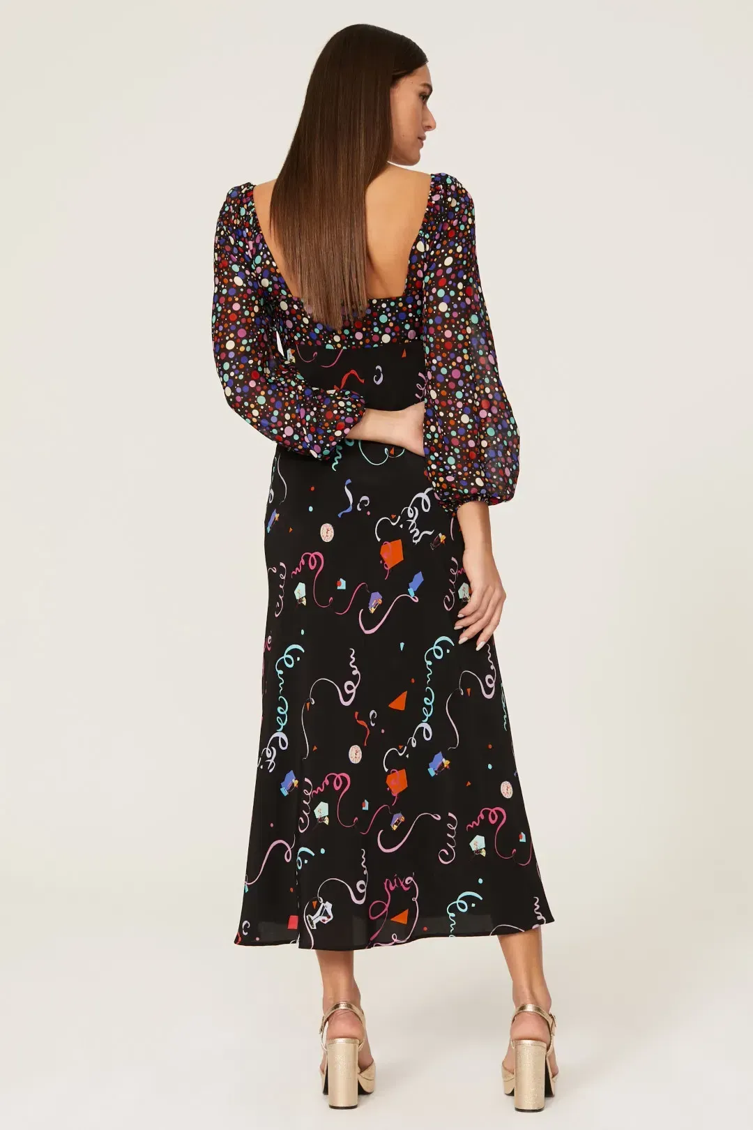 Rixo Gio - Happy Hour Confetti Mix Mini Dress Size UK 10 for rent on The Volte - main image
