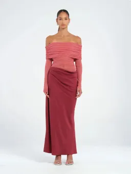 Benni Yasmin Off-Shoulder Maxi Dress for rent on The Volte - image 1