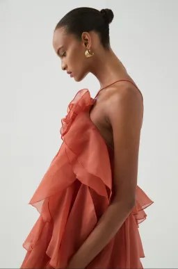 Aje Pandorea Layered Maxi Dress for rent on The Volte - image 1