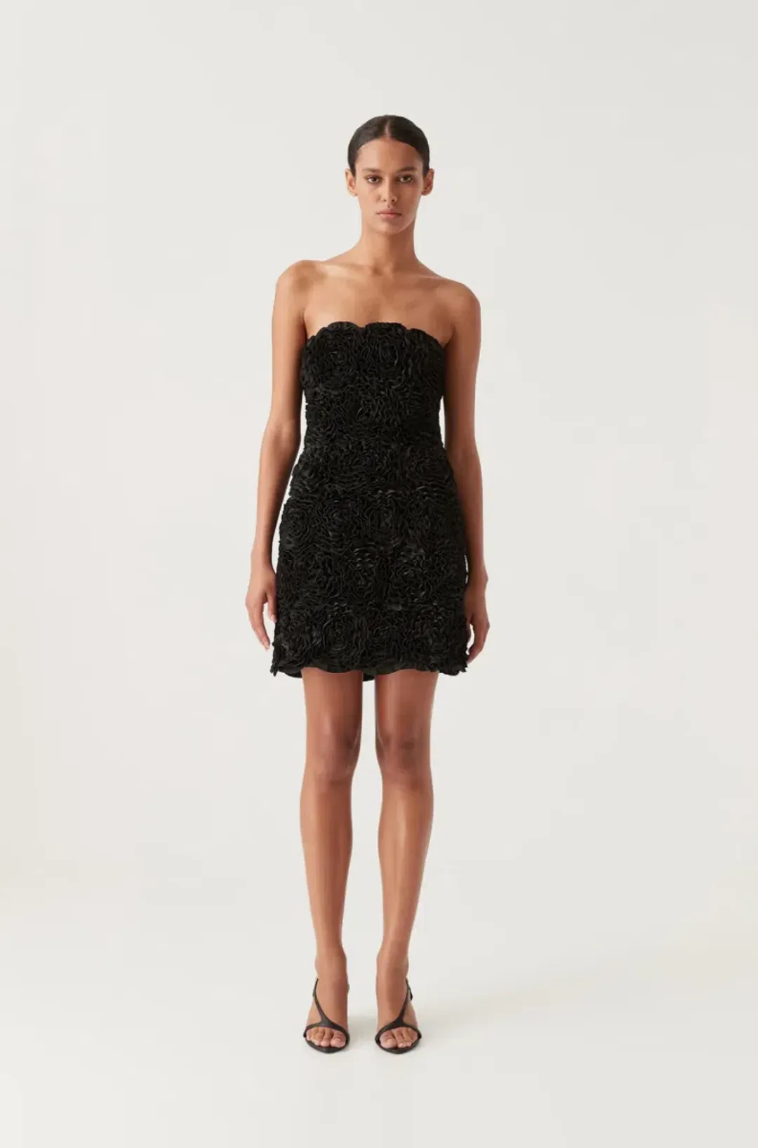 Aje Gazer Rosette Mini Dress for rent on The Volte - main image