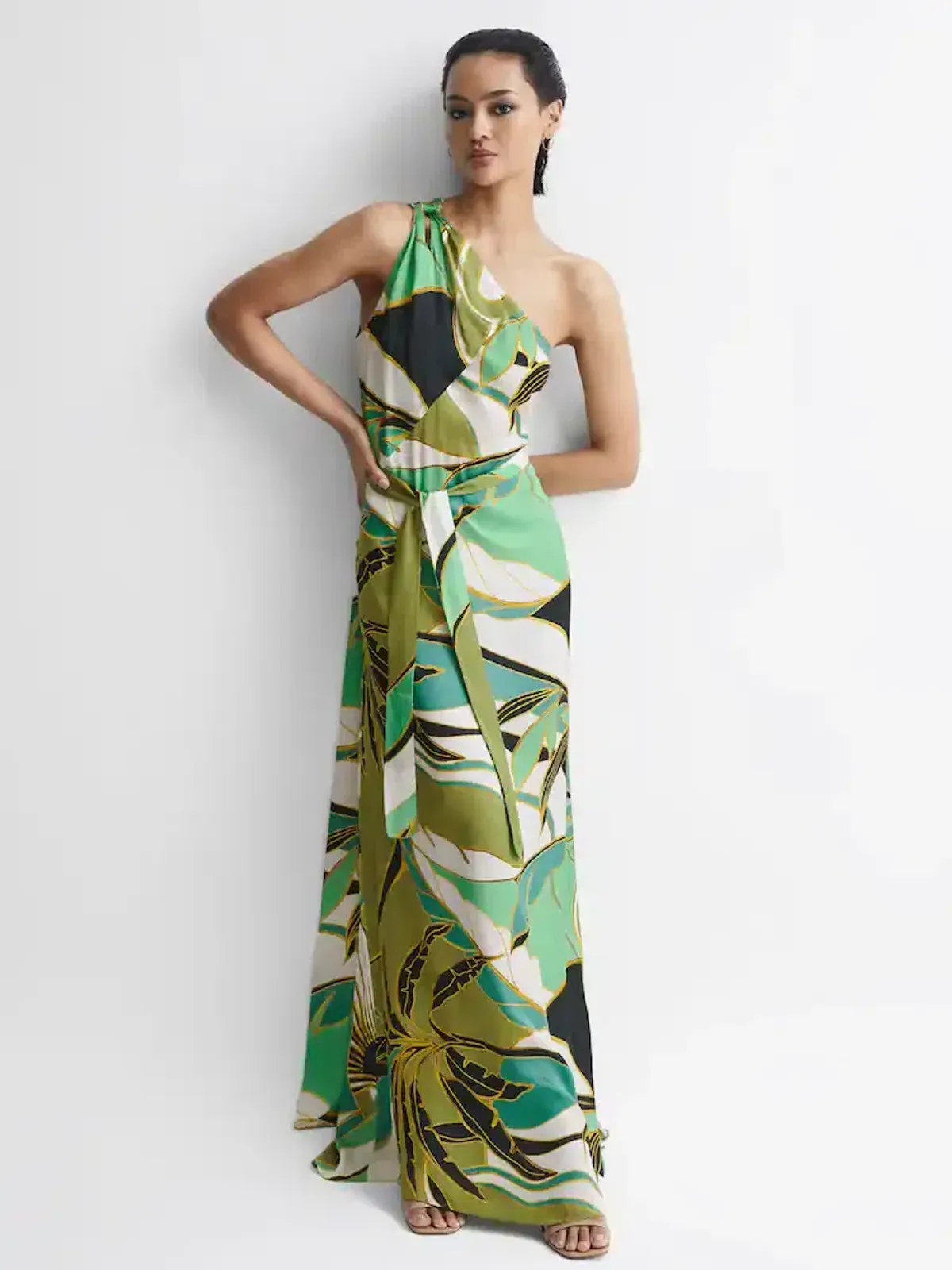 Reiss Jungle printed maxi dress - Image 1